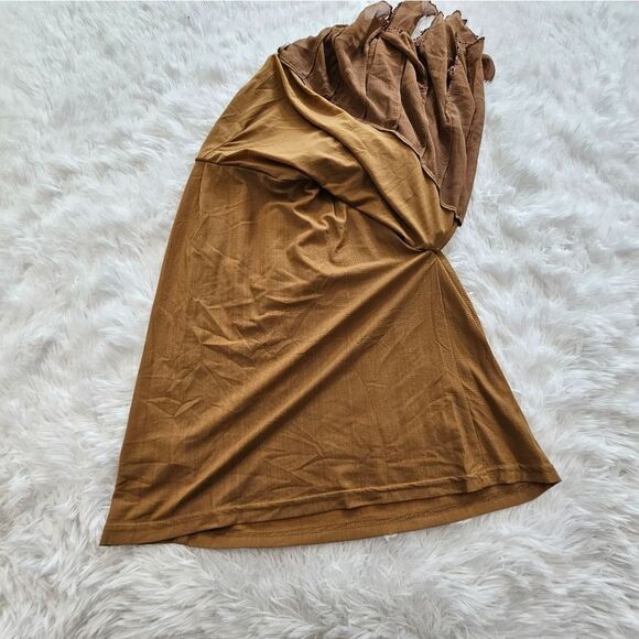 SHE'S 100% Silk size medium 90's vintage skirt - Picture 6 of 11